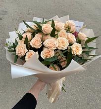 Букет Кремовые розы Латте в Прасковее