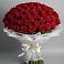 Букет 101 Красная роза Блэк Мэджик в Прасковее