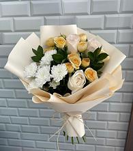 Букет цветов из:  Розы и Хризантемы в Прасковее