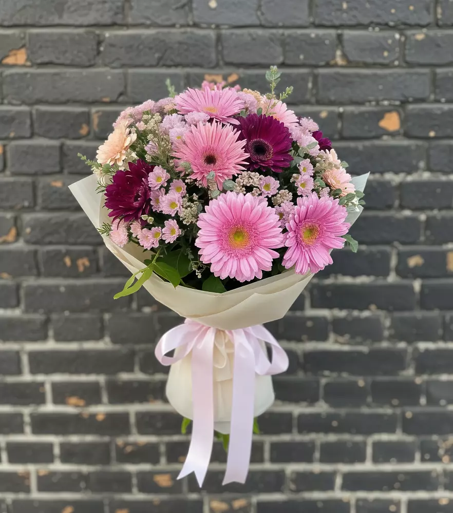 Букет цветов из: Герберы и Хризантемы в Прасковее