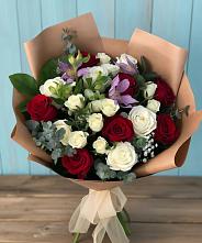 Букет цветов из:  Розы и Альстромерии в Прасковее