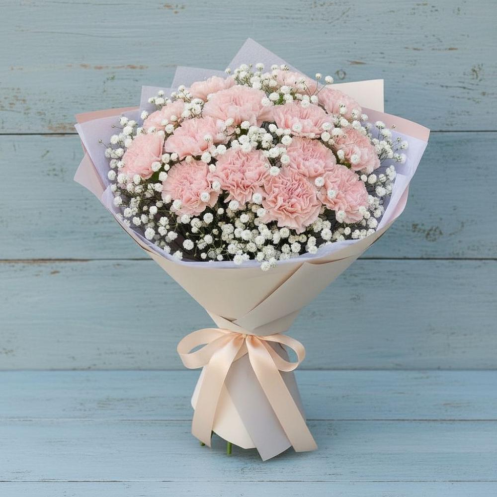 Букет цветов из: Гвоздики в Прасковее