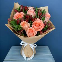 Букет цветов из:  Розы и Альстромерии в Прасковее