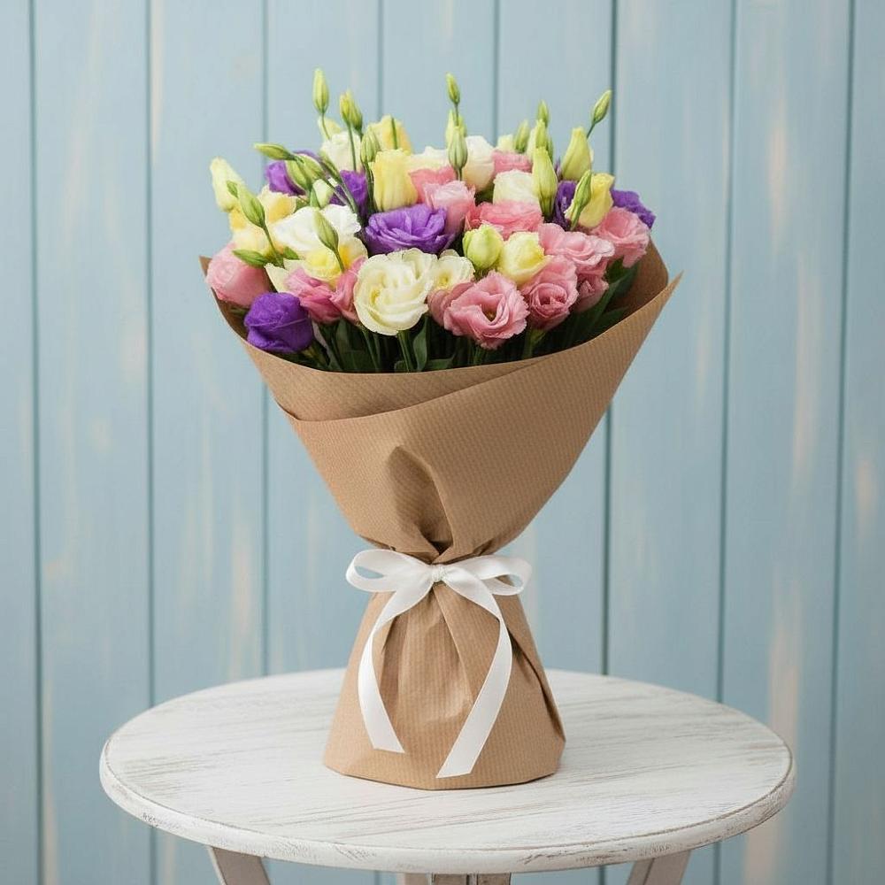 Букет цветов из: Лизиантусы в Прасковее