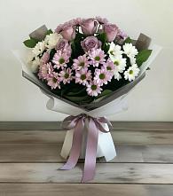 Букет цветов из:  Хризантемы и Розы в Прасковее