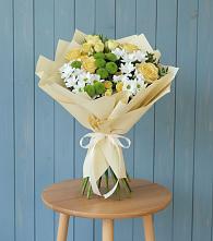 Букет цветов из:  Хризантемы и Розы в Прасковее