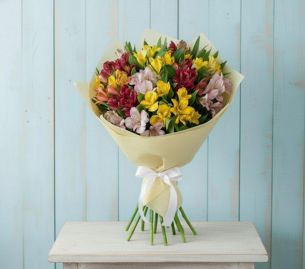 Букет цветов из: Альстромерии в Прасковее