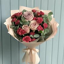 Букет цветов из:  Гвоздики и Розы в Прасковее