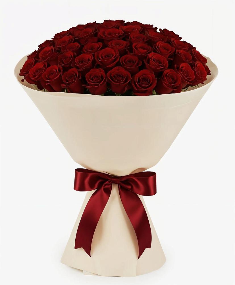 Букет 101 Бордовая роза Блэк Бакарра в Прасковее