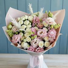 Букет цветов из:  Альстромерии и Розы в Прасковее